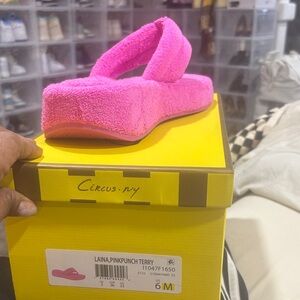 Circus by Sam Edelman Fuchsia Terry Platform Sandals